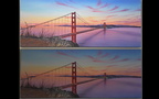 Sunset at Golden Gate